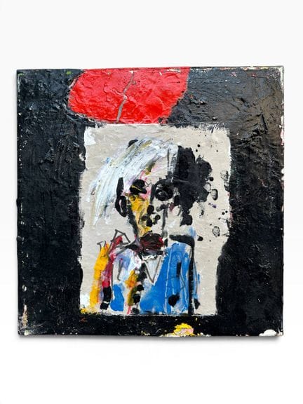 Victor HASCH (1945-2012) 
Portrait à la veste bleu