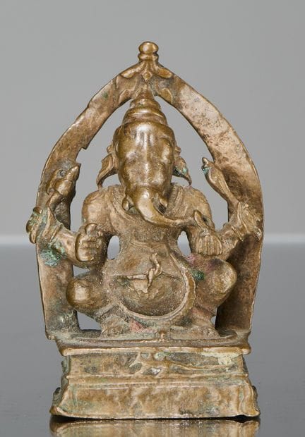 GANESHA ASSIS EN BRONZE, INDE, XVIIIe SIÈCLE

Dime