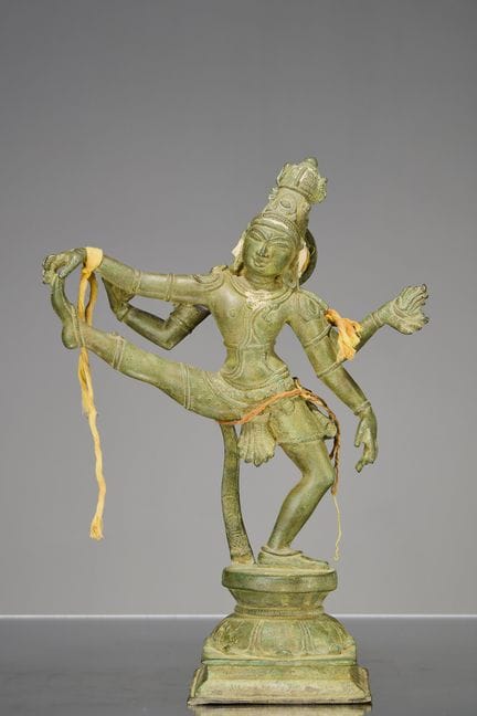 TANZENDE SHIVA-BRONZESTATUE, INDIEN, 16. JAHRHUNDE