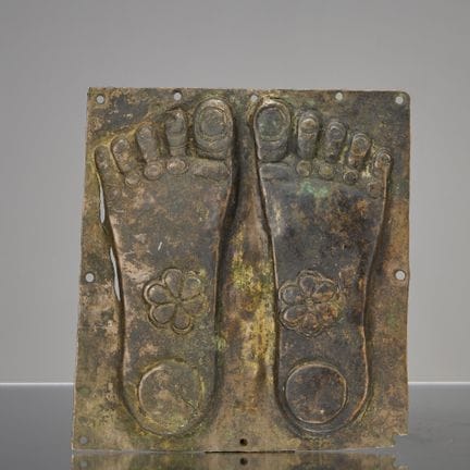 EMPREINTES DE PIEDS RARES DU BOUDDHA – TIBET, NÉPA