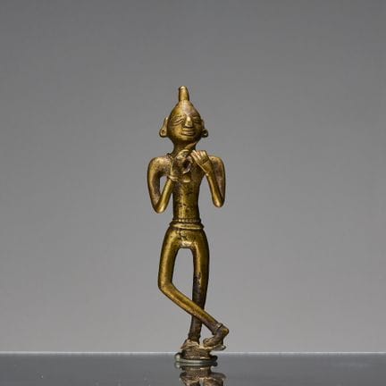 STATUETTE DE KRISHNA EN BRONZE, INDE, XVIe SIÈCLE
