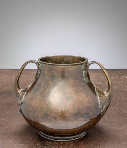 (R) VASO GIAPPONESE IN BRONZO, PERIODO MEIJI, INIZ