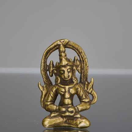 PETIT BOUDDHA AMITABHA EN BRONZE DE LA PÉRIODE PAL