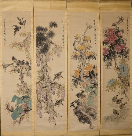 ZHANG XIONG (1803-1886)

Dimensions : 136 cm x 33 