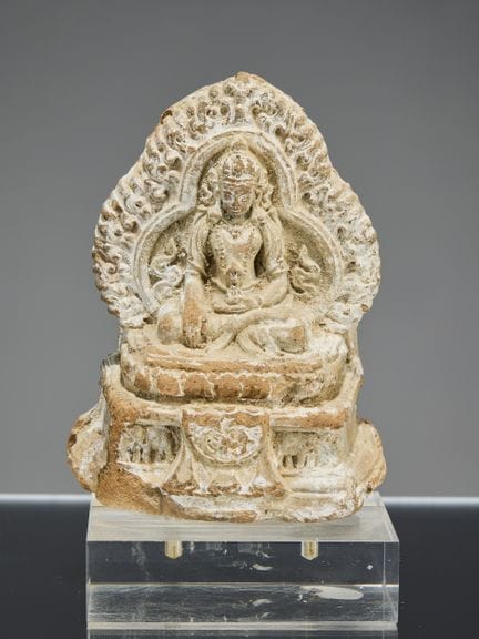 (R) EINE TSA-TSA AUS TON, DIE BUDDHA AKSHOBHYA DAR
