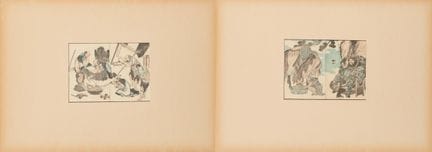 (R) DUE STAMPE GIAPPONESI SU LEGNO DEL PERIODO EDO