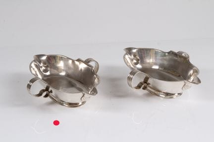 Sauce boat. Silver. Augsburg, c. 1716. oval shape,