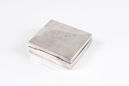 Boîte à cigarettes. Argent sterling, 925. Boîte re