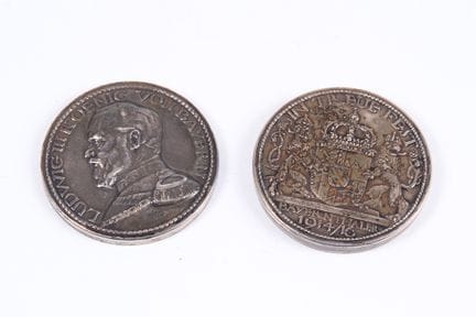 Thaler de Bavière. En argent. Louis III Roi de Bav