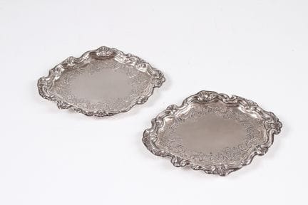 Paire de coupes à offrir. En argent. 14 Lot. Allem