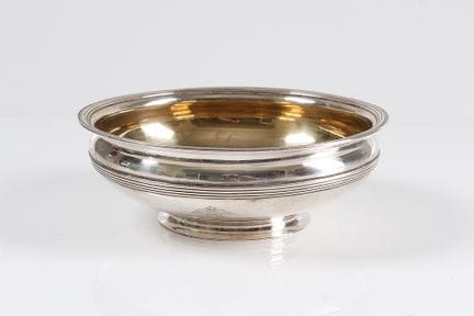 Round bowl. St. Petersburg, 19th century. Silver. 