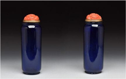 BOTTIGLIA DA TABACCO DA SNIFFARE IN VETRO BLU ZAFF