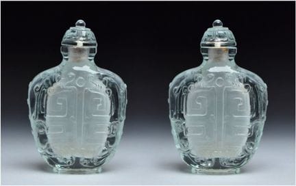 EINE GESCHLIFFENE, TRANSPARENTE, AQUAMARINFARBENE 