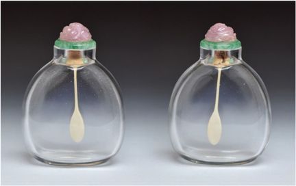 UNE BOUTEILLE À PRISER EN CRISTAL DE ROCHE IMPECCA