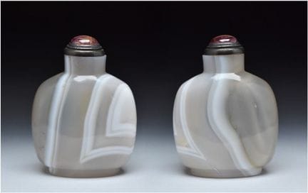 BOUTEILLE À TABAC EN AGATE À BANDES, 1770-1850  

