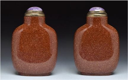 EINE SNUFFFLASCHE AUS AVENTURINGLAS, 1760–1820  

