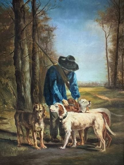 ECOLE ITALIENNE - XXe
Chasse à courre
Huile sur pa