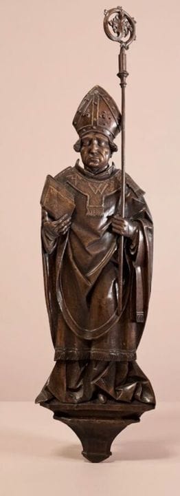 GERMANY - 16th century
Saint Bishop
Natural wood s