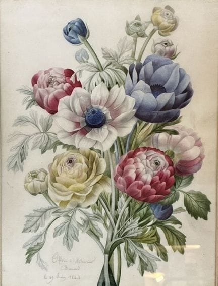 19th-Century French School
Bouquet of Flowers 
Wat