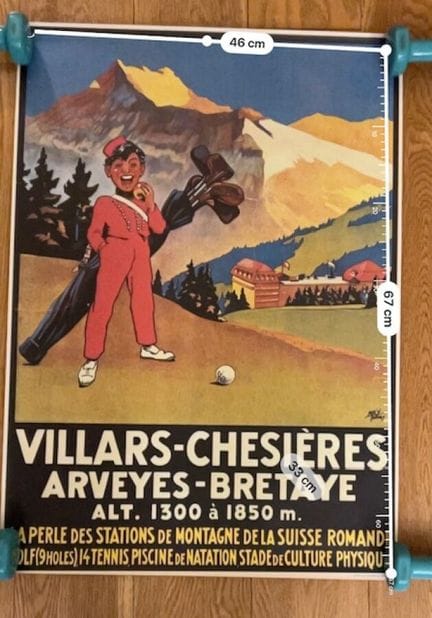 "Villars Chesières Arveyes-Bretaye" Advertising Po