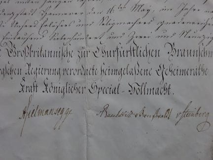 Documents.- George III Guillaume Frédéric (Roi de 
