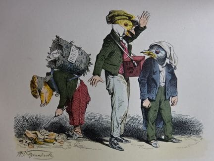 Grandville, J.-J. Les métamorphoses du jour. Précé