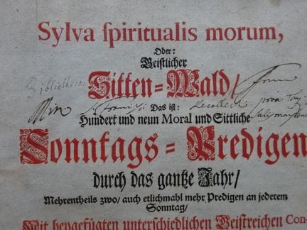 Theologie.- Pacificus vom Kreuz. Sylva spiritaulis