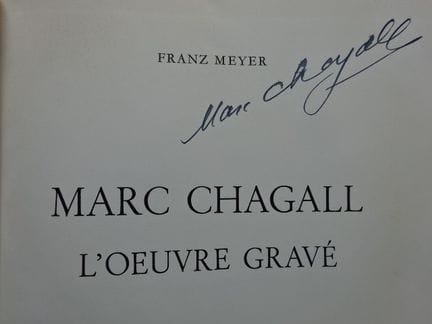 Meyer, F. Marc Chagall. L'Œuvre gravée. Stuttgart,