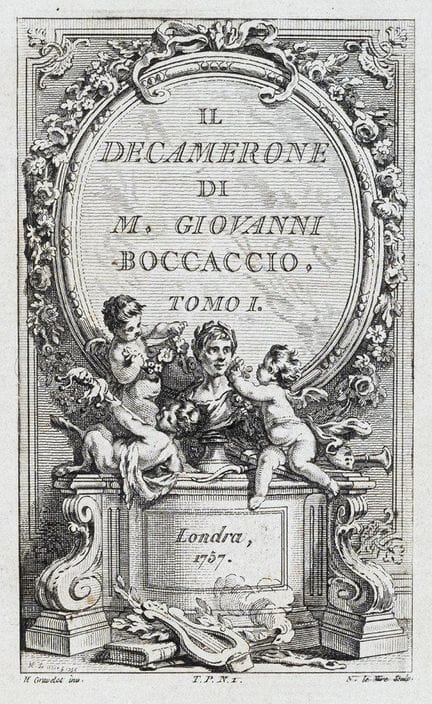 Boccace, G. Le Décaméron. 5 vol. Londres (de Paris