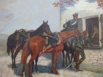 Becker, Albert (Berlin 1830 - 1896). Kavalleristen