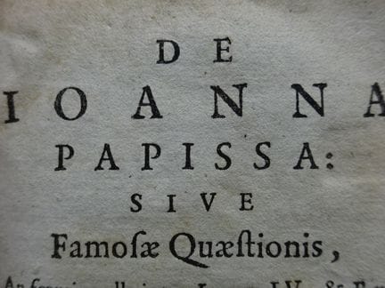 Theologie.- Blondel, D. De Ioanna Papissa: sive fa