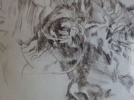 Janssen, Horst (Hamburg 1929 - 1995). Selbst für M