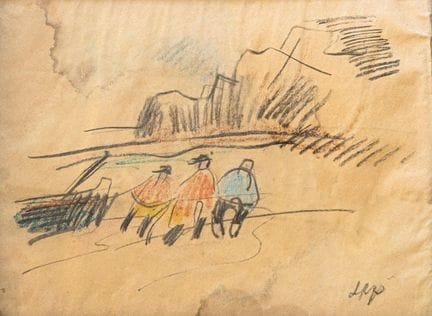 Pechstein, Max (Zwickau 1881 - 1955 Berlin). Drei 