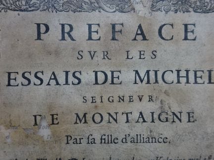 Montaigne, M. de. Les Essais. Nouvelle édition. Ex