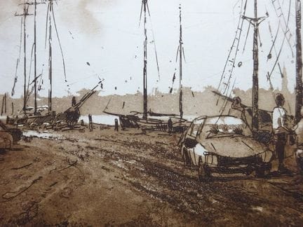 Anderson, Friedel (Oberhausen 1954). Parkplatz am 