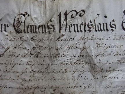 Documents.- Venceslas de Saxe, Clément (Électeur e
