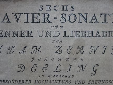 Musique. - Bach, CPE. Six sonates pour clavier pou