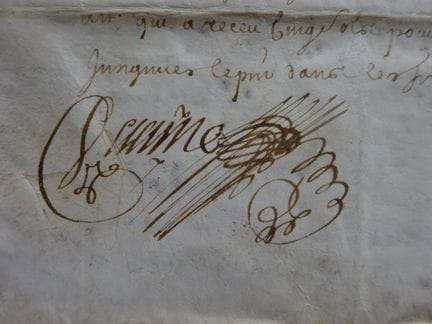 Collection de 13 manuscrits en français, datés ent