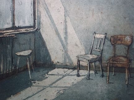 Anderson, Friedel (Oberhausen 1954). Atelierraum (