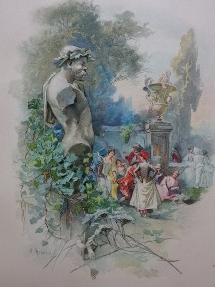 Verlaine, P. Fêtes Galantes. Illustrations d'A. Ro