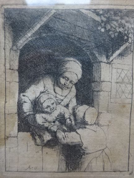 Ostade, Adriaen von (Haarlem 1610 - 1685). 2 Radie