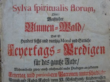 Theologie.- Pacificus vom Kreuz. Sylva spiritaulis