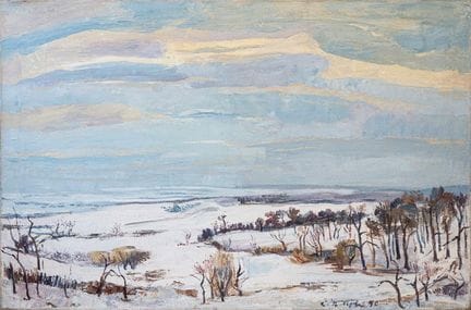 Röhl, Karl Peter (Kiel 1890 - 1975). Winterlandsch