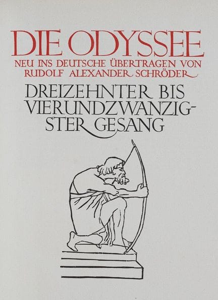 L'Odyssée. Nouvelle traduction allemande par R.A. 