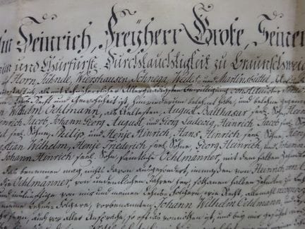 Documents.- Grote, Wilhelm Heinrich (Landdrost ; 1