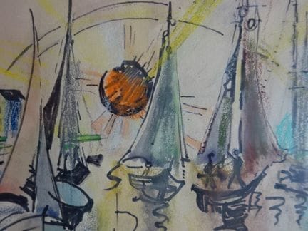 Klatt, Albert (Berlin 1892 - 1970). Sonnenuntergan