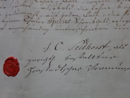 Documents.- Honstedt, August (Major Général ; v. 1