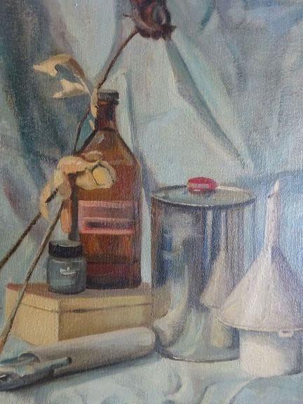 Duwe, Johannes (Hamburg 1956). Stillleben. Öl auf 