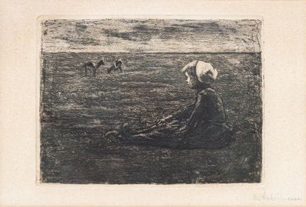 Liebermann, Max (Berlin 1847 - 1935). Ziegenhirtin