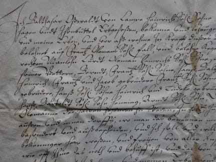 Documents.- Campe, Balthasar Oswaldt von (de la ma